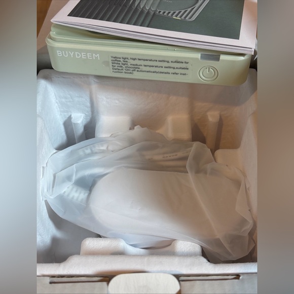 Buydeem Mug & Coffee Warmer Cozy Greenish NEW - Picture 2 of 3